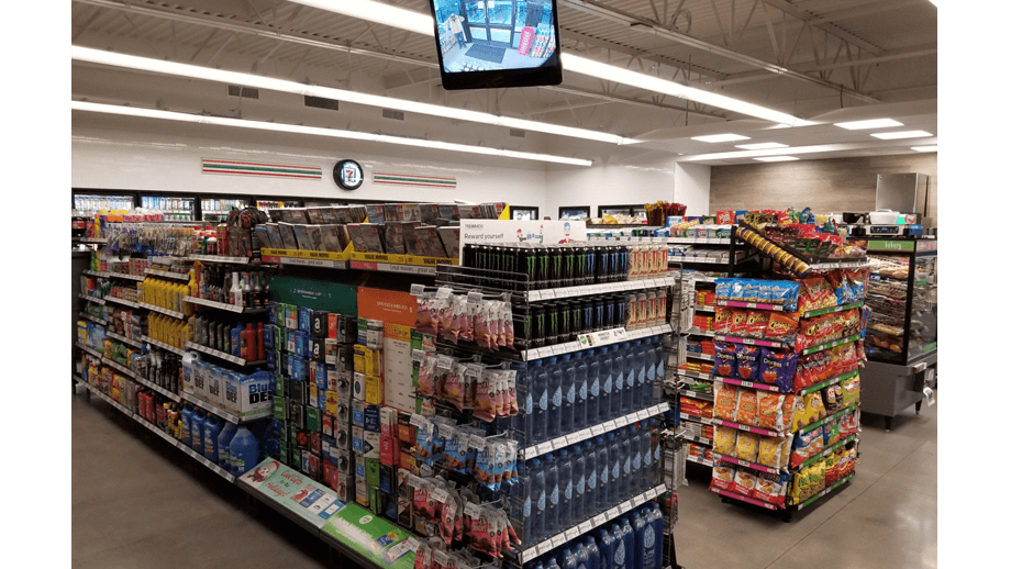 Indoor image image of 7-11 bottled drinks and various aisles.
    </div>
    <!-- prev/next links -->
    <div class=